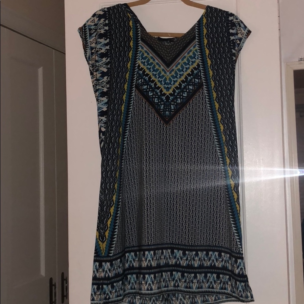 NWOT Sleeveless Printed Mini / shift dress